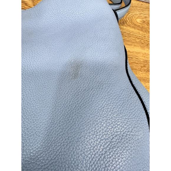 Coach Edie Turnlock Light Blue Triple Compartment Shoulder Bag 57125 - Picture 12 of 14